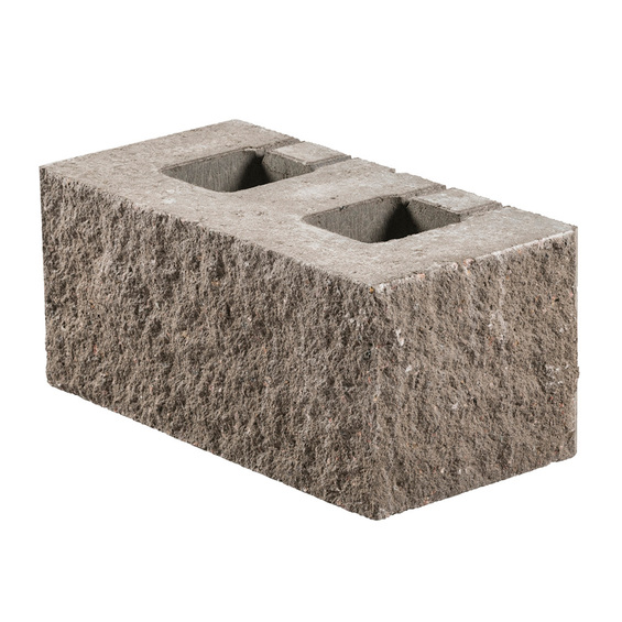 Hörnblock till mursten Compac Plus i grått.