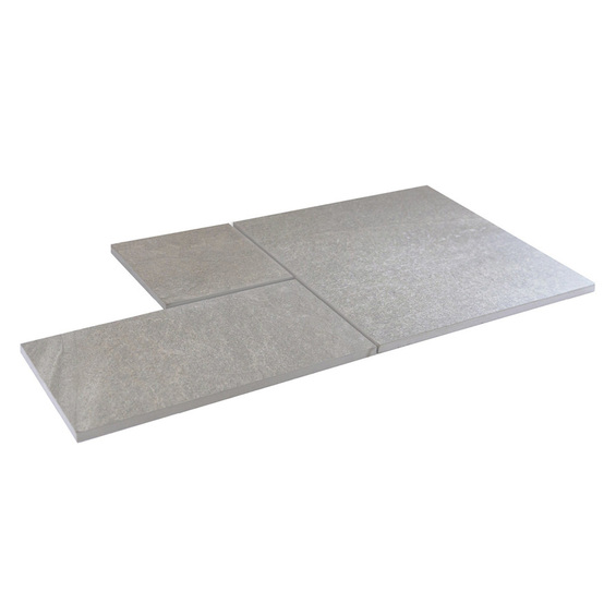 Stenplattor i granitkeramik ljus kvartsit Agora.